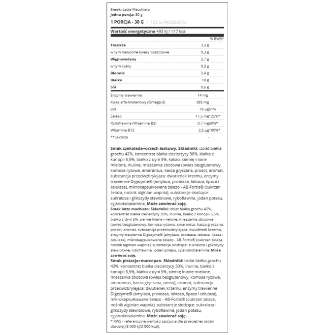 Delicious Vegan Protein - pistacja+marzepan